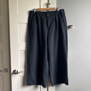 Madewell Harlow 16P black wide leg pant